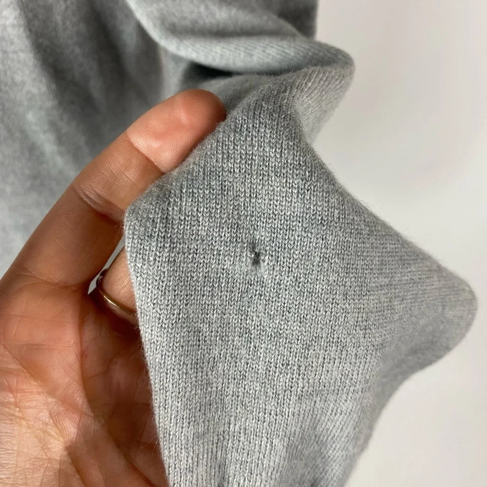 PRONTO UOMO Extra Fine Merino V Neck Sweater Large - Picture 4 of 8